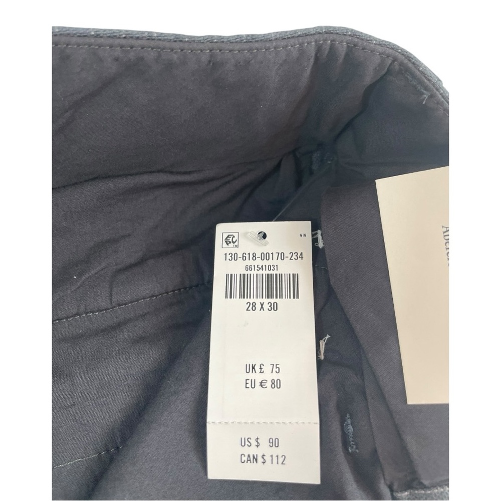 Abercrombie & Fitch Baggy Trousers Gray StripePants Men’s Size 28x30 $90 NWT - Picture 8 of 8